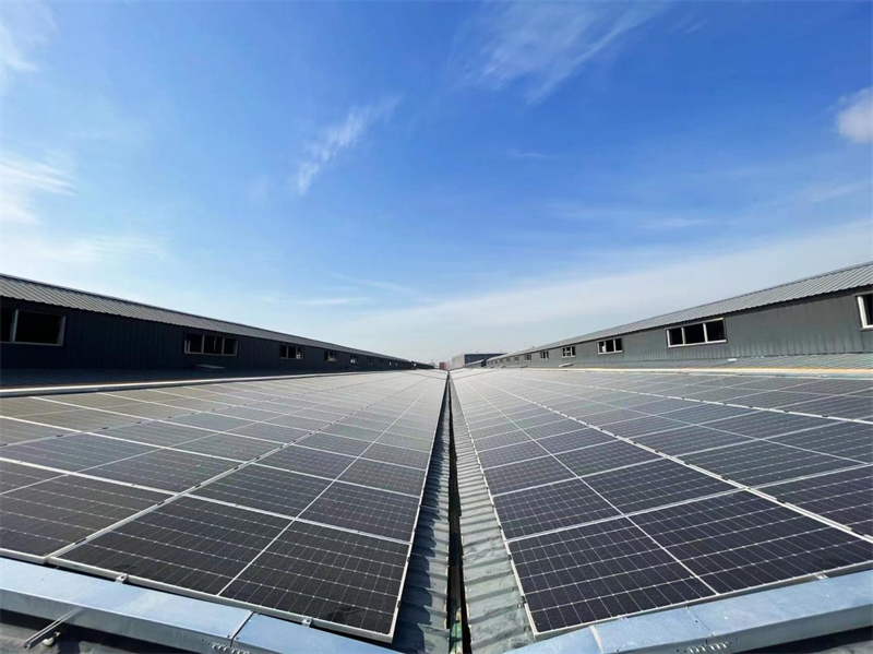 西安公司高邑1.23MWp屋面分布式光伏發電項目正式通電并網-1.png